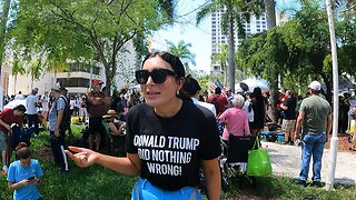 Laura Loomer defends Trump in Miami
