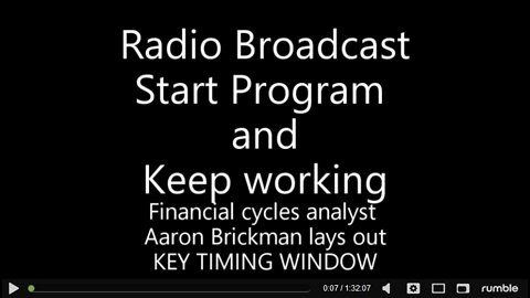 Financial cycles analyst Aaron Brickman lays out KEY TIMING WINDOW 1 Hr.:30
