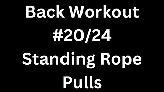 Back Workout 20/24