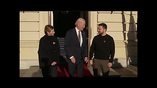 Joe Biden meets Ukrainian President Volodymyr Zelenskiy at Mariinsky Palace