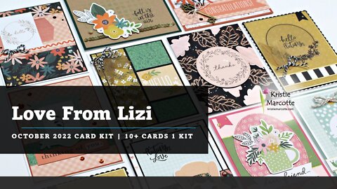 Love From Lizi | October 2022 card kit | 10+ cards 1 kit