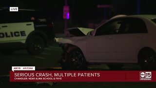 Five people, including two children, hospitalized after crash in Chandler