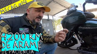 Harley FOI FEITA pra quebrar: 4200km de ARAME e paciência MECAG #14 FINAL