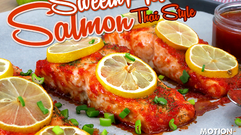 Sweet and spicy Thai style salmon