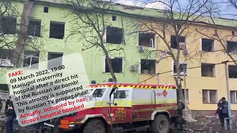 Russia destroyed maternity hospital in Mariupol occupied by ukr nazis. Remember white helmets?