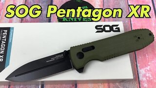 SOG Pentagon XR /includes disassembly/ XHP blade and fidget friendly !