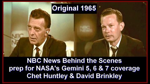 1965 NBC NEWS Space Center behind-the-scenes Gemini coverage Huntley Brinkley NASA RCA cameras TK-40
