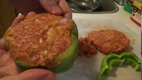 Jay makes and eats kimchi Italian sausage burgers