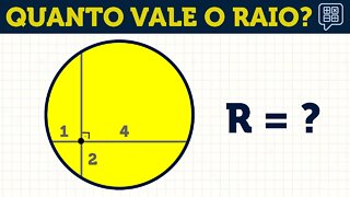 Desafio de GEOMETRIA PLANA: Calcule o RAIO! | Matemática: Circunferência e Potência de Ponto