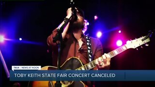 Toby Keith cancels Wisconsin State Fair concert due to stomach cancer treatment