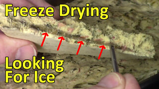 Showing Ice In Freeze Dried Food