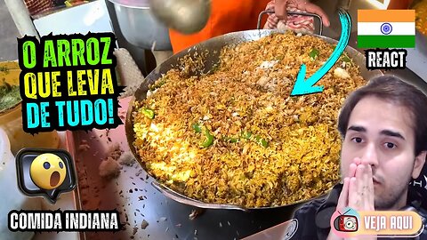 É CONDIMENTO QUE NÃO ACABA MAIS! Reagindo a COMIDAS DE RUA INDIANAS | Veja Aqui Reacts