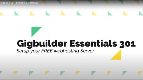 Gigbuilder 301 - Setup FREE Webserver