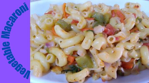 Vegetable Macaroni 🍅 🫑| Vegan Pasta Recipe