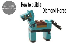 How To Build a LEGO Minecraft Diamond Horse tutorial?