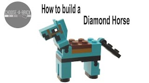 How To Build a LEGO Minecraft Diamond Horse tutorial?