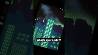 How to Draw City Skyline at Night? 🌃 - Daily Art nr.151🖌️