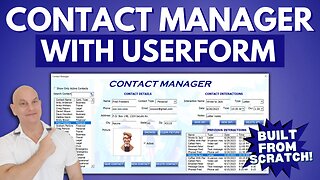 How To Create A Userform-Based Contact Manager In Excel: From Start To Finish