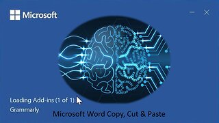 Microsoft Word Copy, Cut, Paste