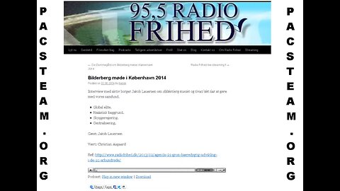 Bilderberg 2014 på Dansk med Jakob på Radio FRIHED