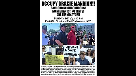 Gracie mansion protest August 27, 2023 #UCNYNEWS