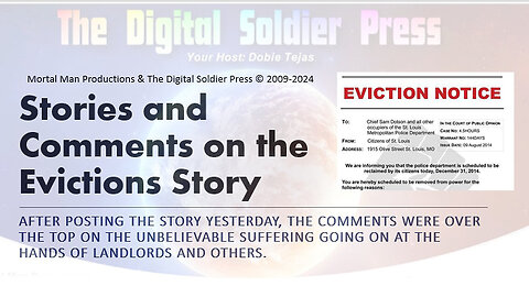 3/31/2023 - Stories & Comments on Yesterday's Eviction Story