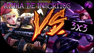 UM MÍTICO, UM ÉPICO E UM MESTRE, SÓ ADC 3X3 • RINHA DE INSCRITOS | Mobile Legends