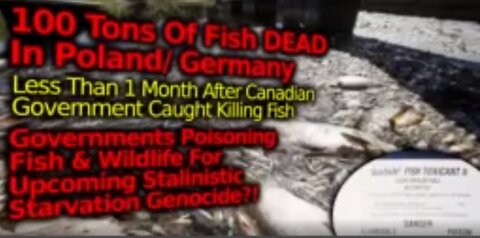 Mass Starvation Prep?! 100 Tons Of Dead Fish In Poland & German, Poisoned Like Canada Govt?!