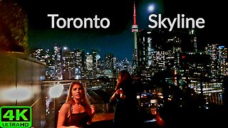 【4K】Toronto skyline & Rooftop party Canada 🇨🇦