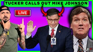 TUCKER CARLSON CALLS OUT SPEAKER MIKE JOHNSON | RELEASE THE J6 TAPES | MATTA OF FACT 1.9.24 2pm