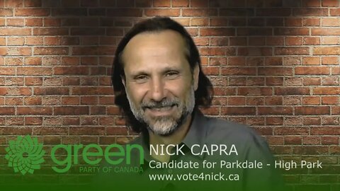 PARLIAMENT TALKS - Nick Capra Green Party of Canada- October 6 2019