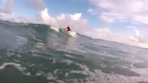 58 Year Old Father in Law shows of Surfing Skills in Wrightsville Beach