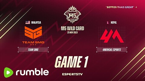 M5 Wild Card Day 3 | TEAM SMG VS 4MERICAL ESPORTS | GAME 1 | Mobile Legend Championship 2023