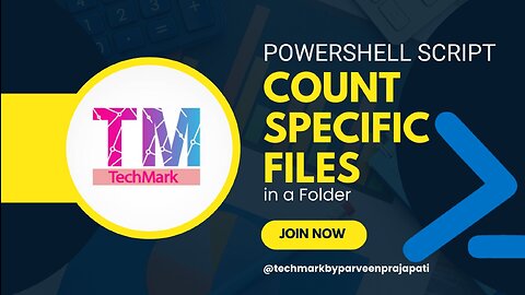 PowerShell Script to Count Specific Files in a Folder