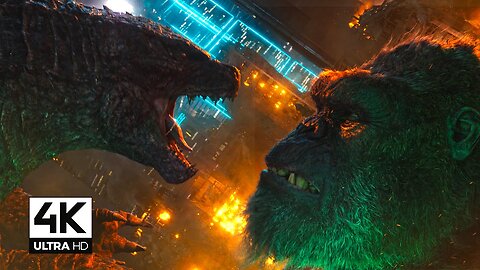 Final Fight Between Godzilla and Kong || Kong Takes Battle Axe - Hong Kong Battle || 4K9