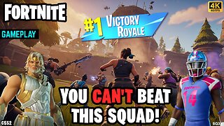 FORTNITE - THE UNBEATABLE SQUAD 🔥 VICTORY ROYALE (Gameplay, NO TALKING)