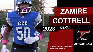 Zamire Cottrell (DE/OL) Football Scouting Video 2022