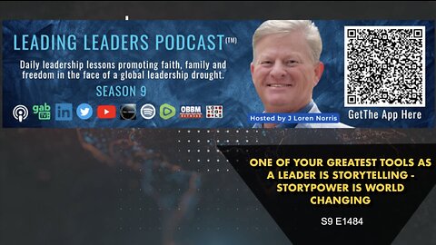 ONE OF YOUR GREATEST TOOLS AS A LEADER IS STORYTELLING - STORYPOWER IS WORLD CHANGING