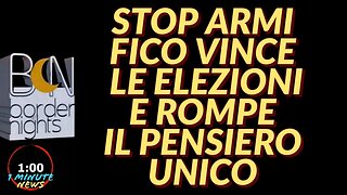 STOP ARMI, FICO VINCE LE ELEZIONI E ROMPE IL PENSIERO UNICO - 1 Minute News