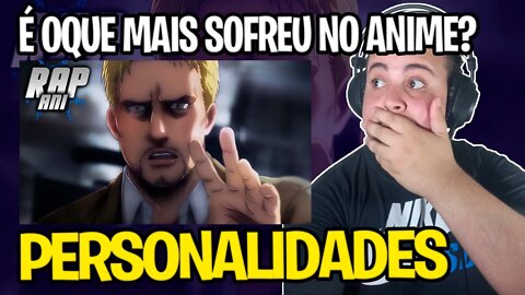 REACT ♪ Desabafo Reiner Braun | Personalidades | AniRap (@Prod Hunter)