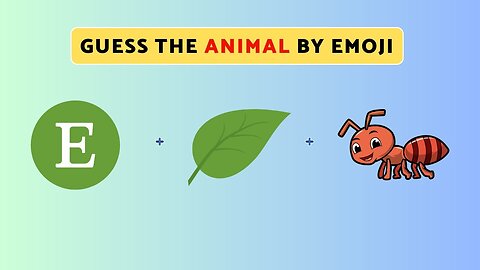 Guess the Animal by Emoji | Emoji Quiz | Its Quiz Show