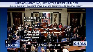 The House has officially voted to continue its impeachment inquiry into Joe Biden.