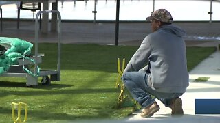 Denver Airport opening plaza park