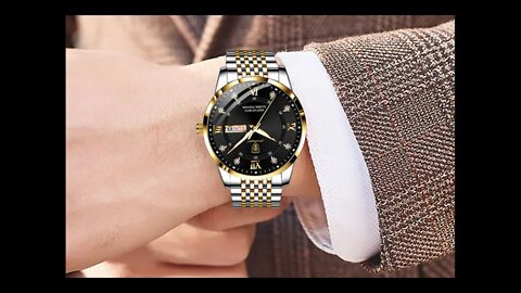 Simple and elegant design Wristwatch Big Dial Quartz Clock with Luminous Pointers