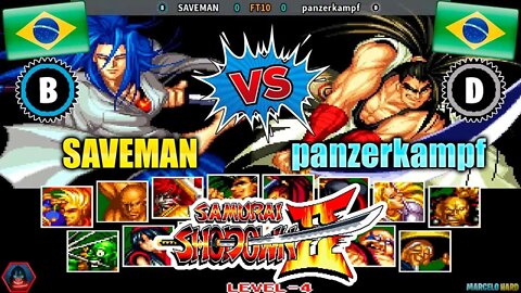 Samurai Shodown II (SAVEMAN Vs. panzerkampf) [Brazil Vs. Brazil]