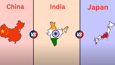 Japan vs India vs China | China vs India vs Japan | Asian Powers Comparison | MK DATA