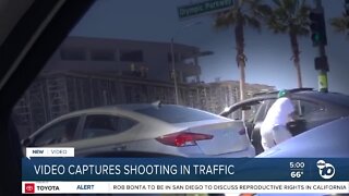 Video captures shooting in traffic