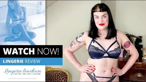 Daisy Mae : Dita Von Teese Madame X non wired bra, brief and thong [PREVIEW]