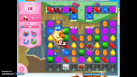 Candy Crush Level 1041 Audio Talkthrough, 3 Stars 0 Boosters