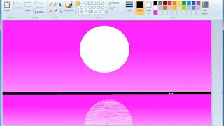 beautiful landscape drawing in Ms paint | Ms paint drawing | drawing | Ms paint 🎨